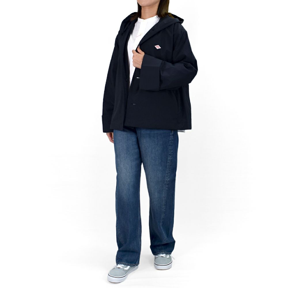 ダントン (DANTON) WOMEN'S INSULATION HOODED WIDE JACKET ショート丈フードジャケット ライトアウター DT-A0673PNT