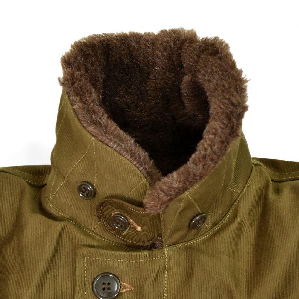 フリーホイーラーズ (FREEWHEELERS) 1944 U.S.M.C Marine Scout Bombing SQ932 -TEUFELHUND- TYPE N-1 1940s MILITARY CLOTHING NXS1404 Original Jungle Cloth Paraffin Coating DARK KHAKI BEIGE デッキジャケット アウター コート カスタム 2531002