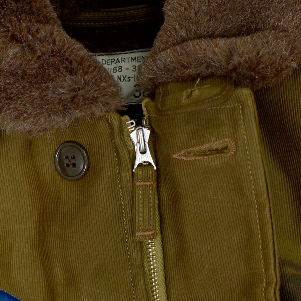 フリーホイーラーズ (FREEWHEELERS) 1944 U.S.M.C Marine Scout Bombing SQ932 -TEUFELHUND- TYPE N-1 1940s MILITARY CLOTHING NXS1404 Original Jungle Cloth Paraffin Coating DARK KHAKI BEIGE デッキジャケット アウター コート カスタム 2531002