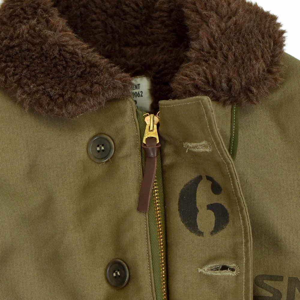 ウエアハウス (WAREHOUSE) Lot 2227 FINAL FORM OF WWⅡ 1945 N-1 WINTER JACKET KHAKI (NXSX 76062) デッキジャケット アウター コート N-1 2227