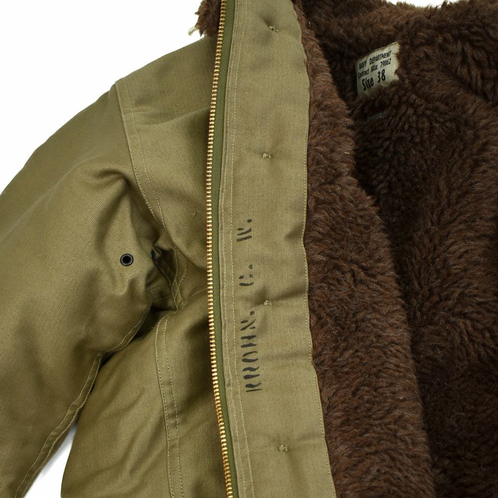 ウエアハウス (WAREHOUSE) Lot 2227 FINAL FORM OF WWⅡ 1945 N-1 WINTER JACKET KHAKI (NXSX 76062) デッキジャケット アウター コート N-1 2227