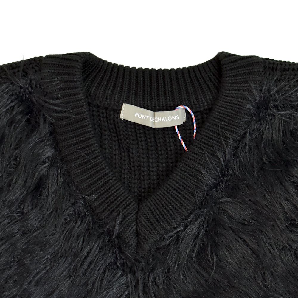 ポンデシャロン (PONT DE CHALONS) フロントシャギーニットベスト ファーベスト もこもこ 22553314