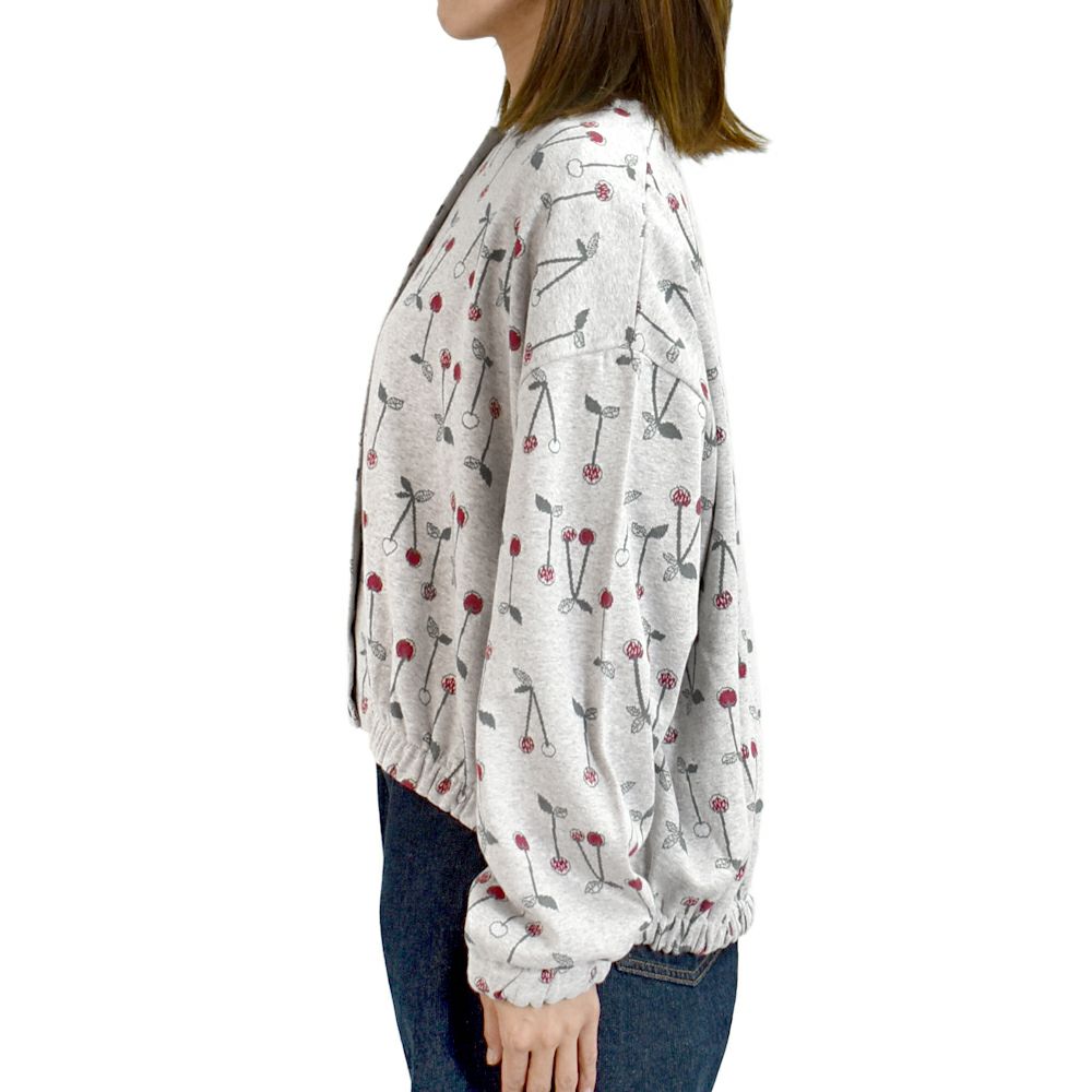 マーブルシュッド (marble SUD) cherry JQ パフカーディガン 長袖カーディガン コットンカーディガン 02FF079112