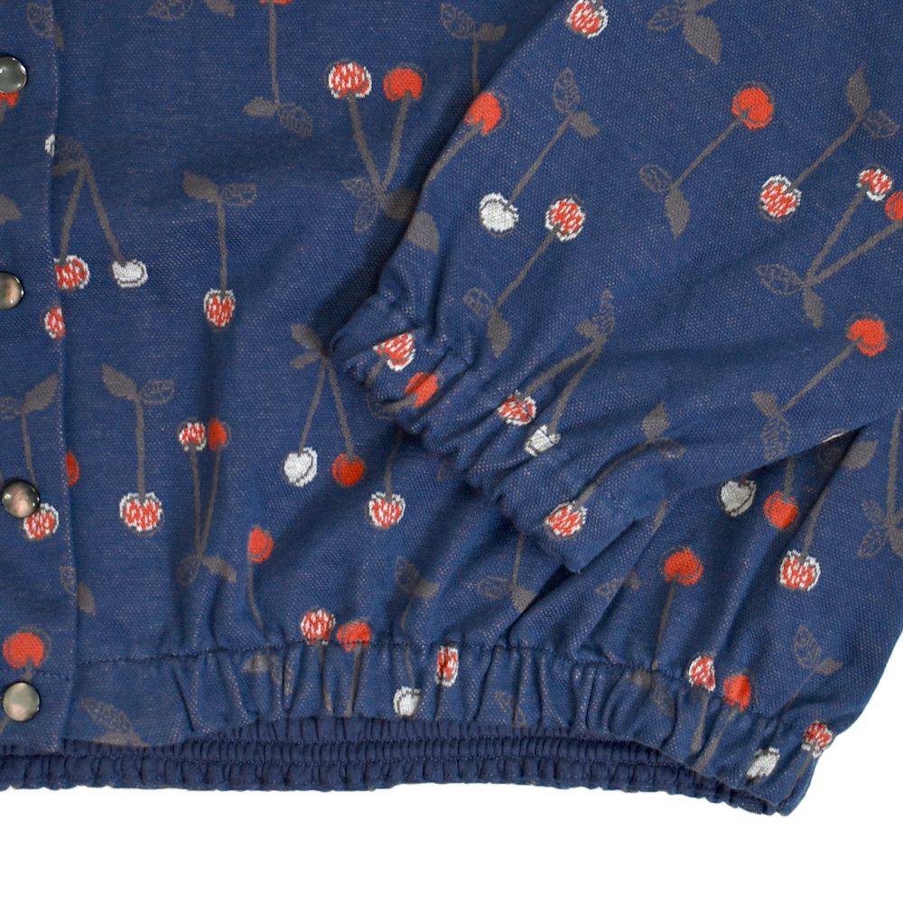 マーブルシュッド (marble SUD) cherry JQ パフカーディガン 長袖カーディガン コットンカーディガン 02FF079112