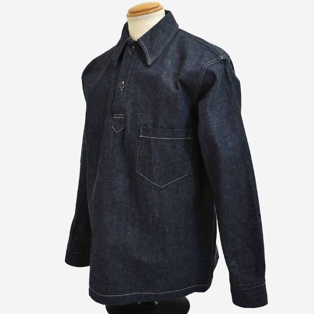 ウエアハウス (WAREHOUSE)
Lot3063 1930'S WPA ONE POCKET PULLOVER SHIRTS
インディゴデニム
プルオーバーデニムシャツ