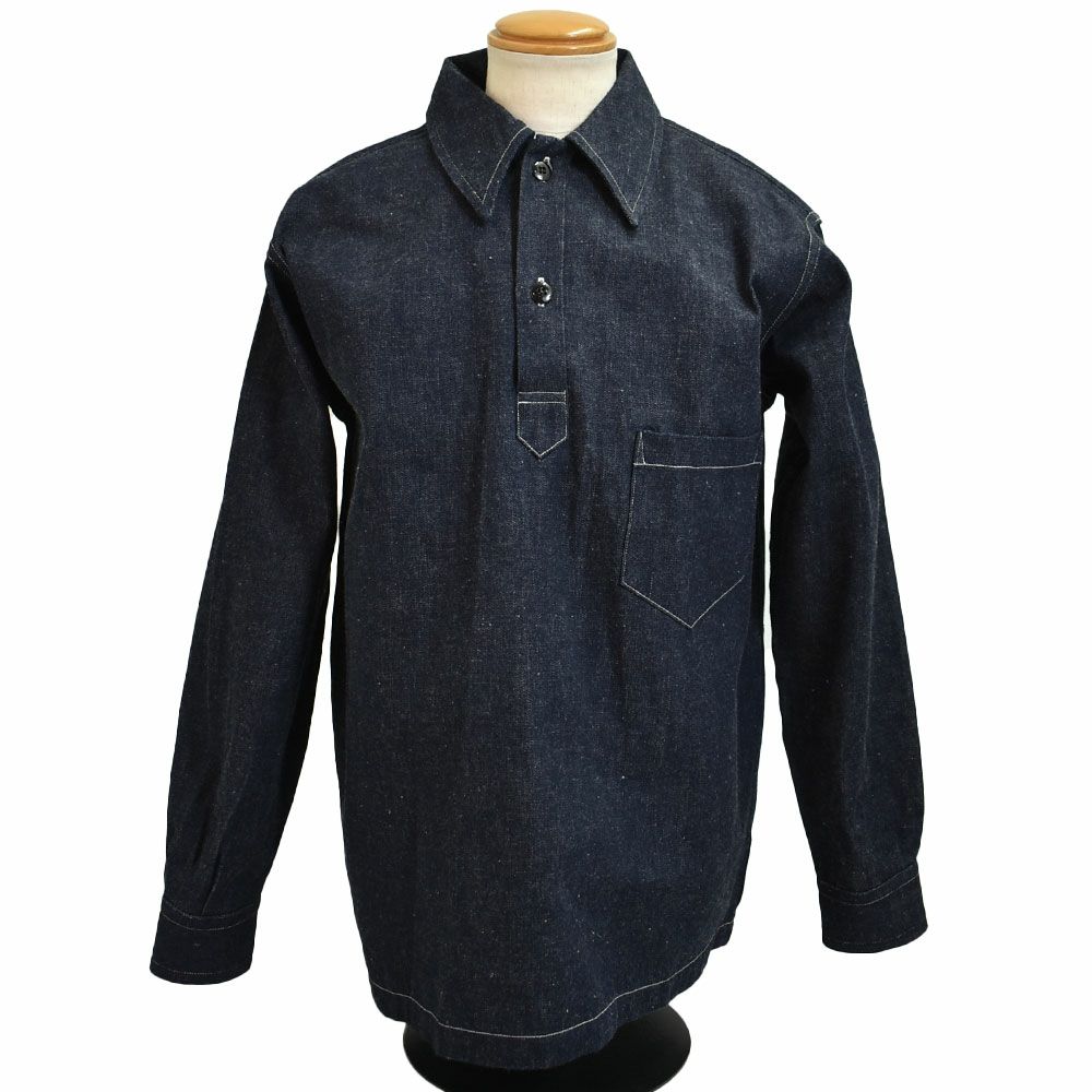 ウエアハウス (WAREHOUSE) Lot 3063 1930'S WPA ONE POCKET PULLOVER SHIRTS インディゴデニム プルオーバーデニムシャツ