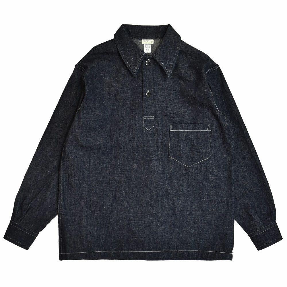 ウエアハウス (WAREHOUSE) Lot 3063 1930'S WPA ONE POCKET PULLOVER SHIRTS インディゴデニム プルオーバーデニムシャツ