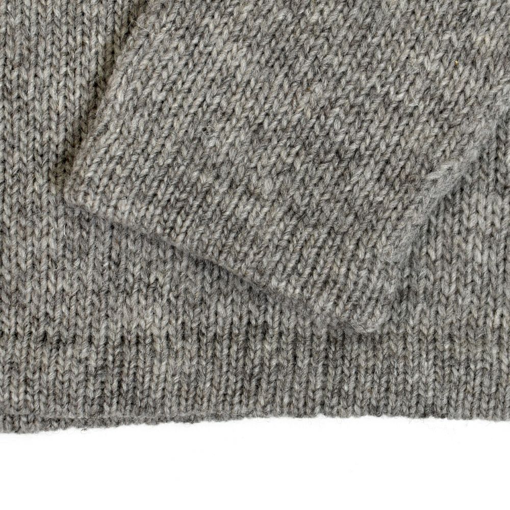 ポンデシャロン (PONT DE CHALONS) ハートパッチ無地ニットプルオーバー ペルーニット セーター 22550112