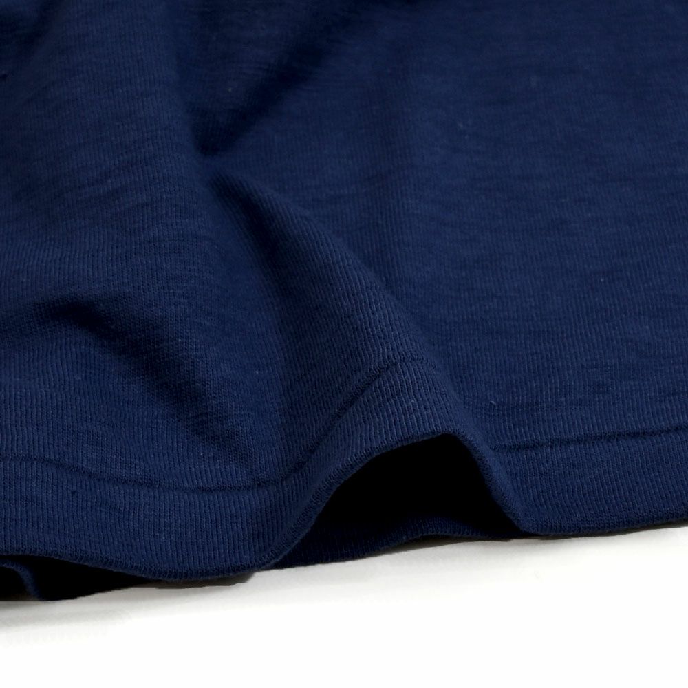 ウエアハウス (WAREHOUSE) Lot 4063 7分袖フットボールT NAVY 92 プリントTシャツ ロンT