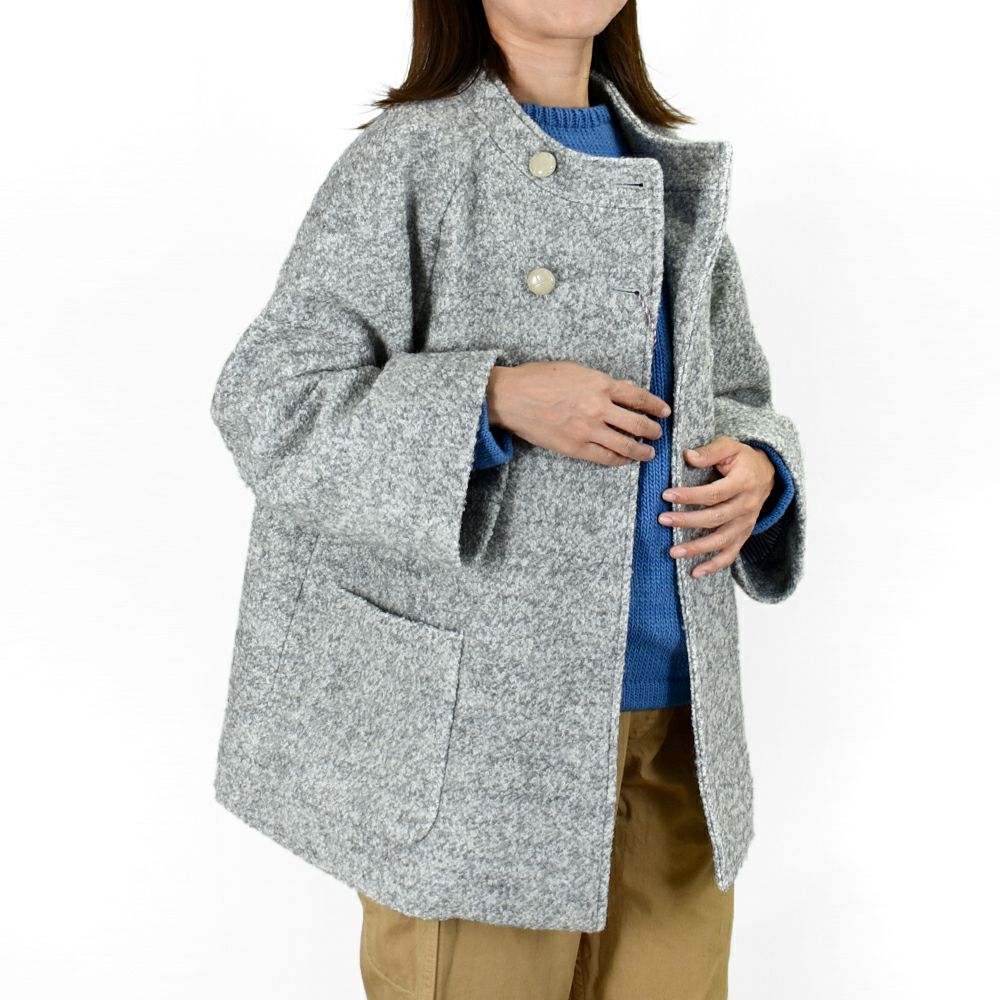 ポンデシャロン (PONT DE CHALONS) ループヤーンダブルショートコート (裏付) ショートコート ジャケット アウター 22553114