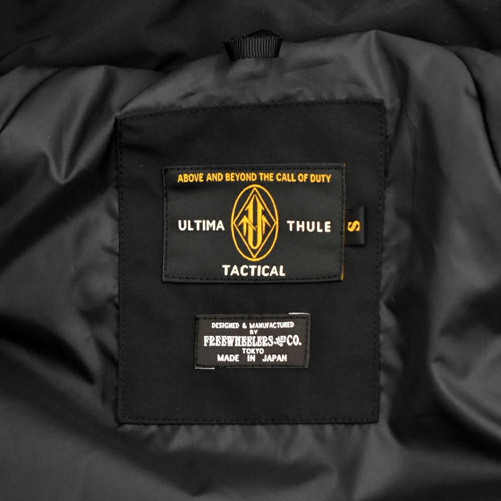 フリーホイーラーズ (FREEWHEELERS) -ALL AROUNDER- UTT HARD SHELL JACKET ULTIMA THULE TACTICAL Primaloft Gold Insulation Breathable-waterproof Nylon Cloth BLACK ナイロンジャケット 2531009
