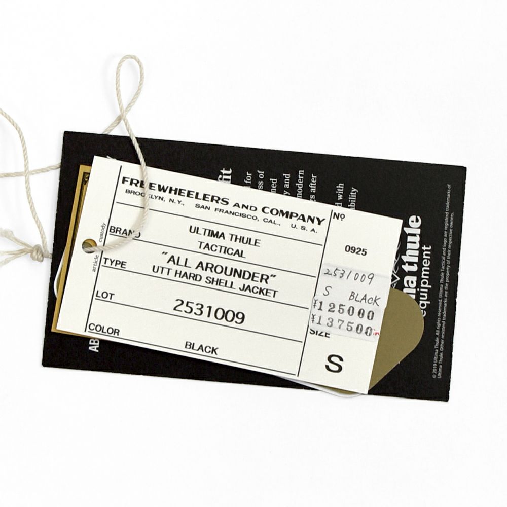 フリーホイーラーズ (FREEWHEELERS) -ALL AROUNDER- UTT HARD SHELL JACKET ULTIMA THULE TACTICAL Primaloft Gold Insulation Breathable-waterproof Nylon Cloth BLACK ナイロンジャケット 2531009