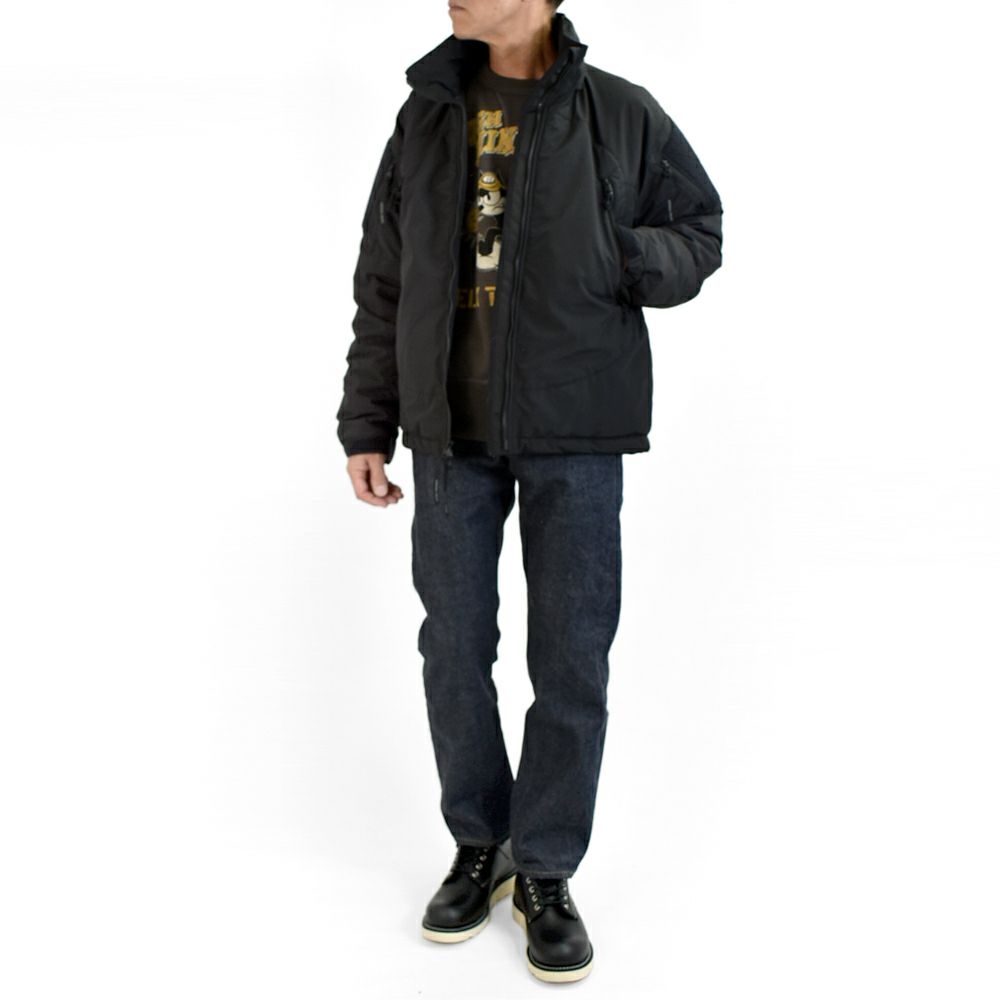 フリーホイーラーズ (FREEWHEELERS) -ALL AROUNDER- UTT HARD SHELL JACKET ULTIMA THULE TACTICAL Primaloft Gold Insulation Breathable-waterproof Nylon Cloth BLACK ナイロンジャケット 2531009