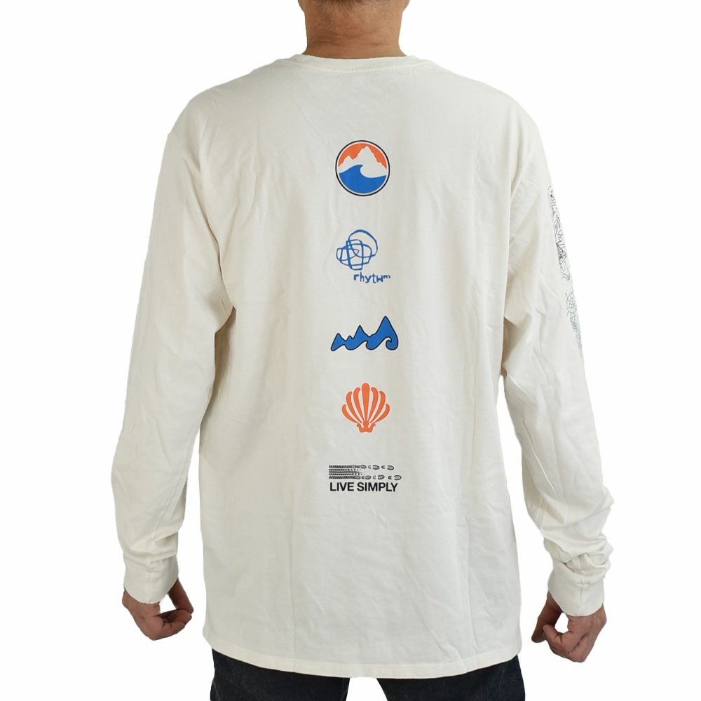 パタゴニア (PATAGONIA) メンズ ロングスリーブ ロング ウェイ ラウンド オーガニックTシャツ M’s L/S Long Way Round Organic T-Shirt プリント長袖Tシャツ ロンT 37821