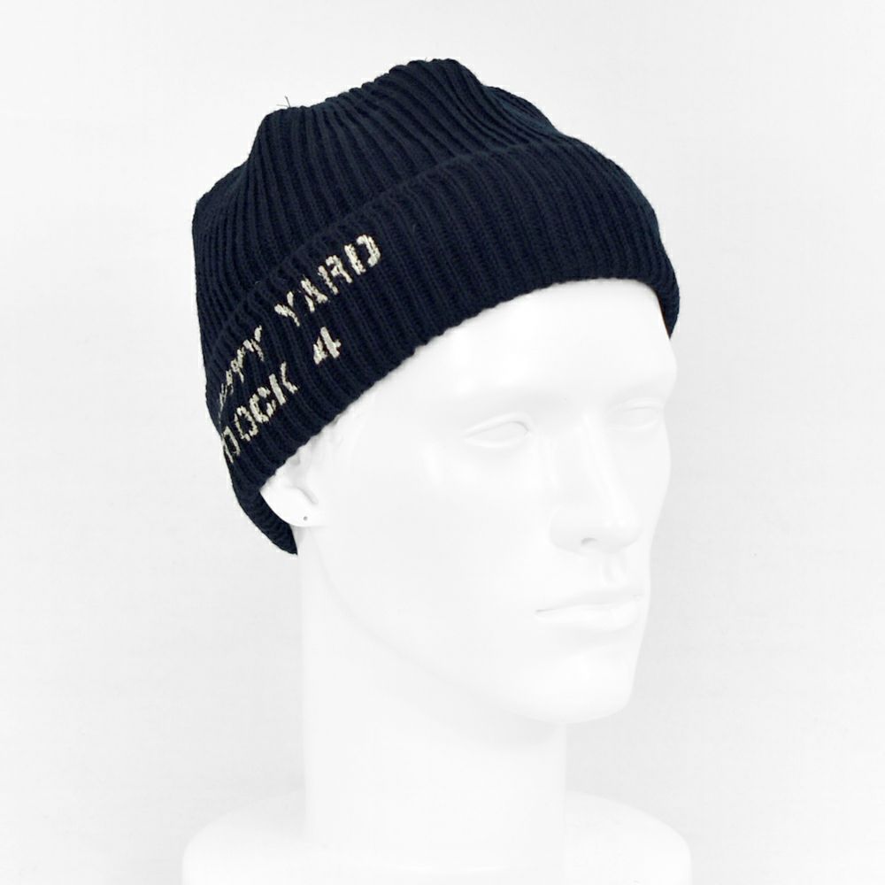 フリーホイーラーズ (FREEWHEELERS) -BKLYN NAVY YARD DRYDOCK #4- U.S. NAVY WATCH CAP U.S.NAVY UTILITY CLOTHING NAVY 帽子 ニット帽 ニットキャップ ミリタリーワッチキャップ 2537003