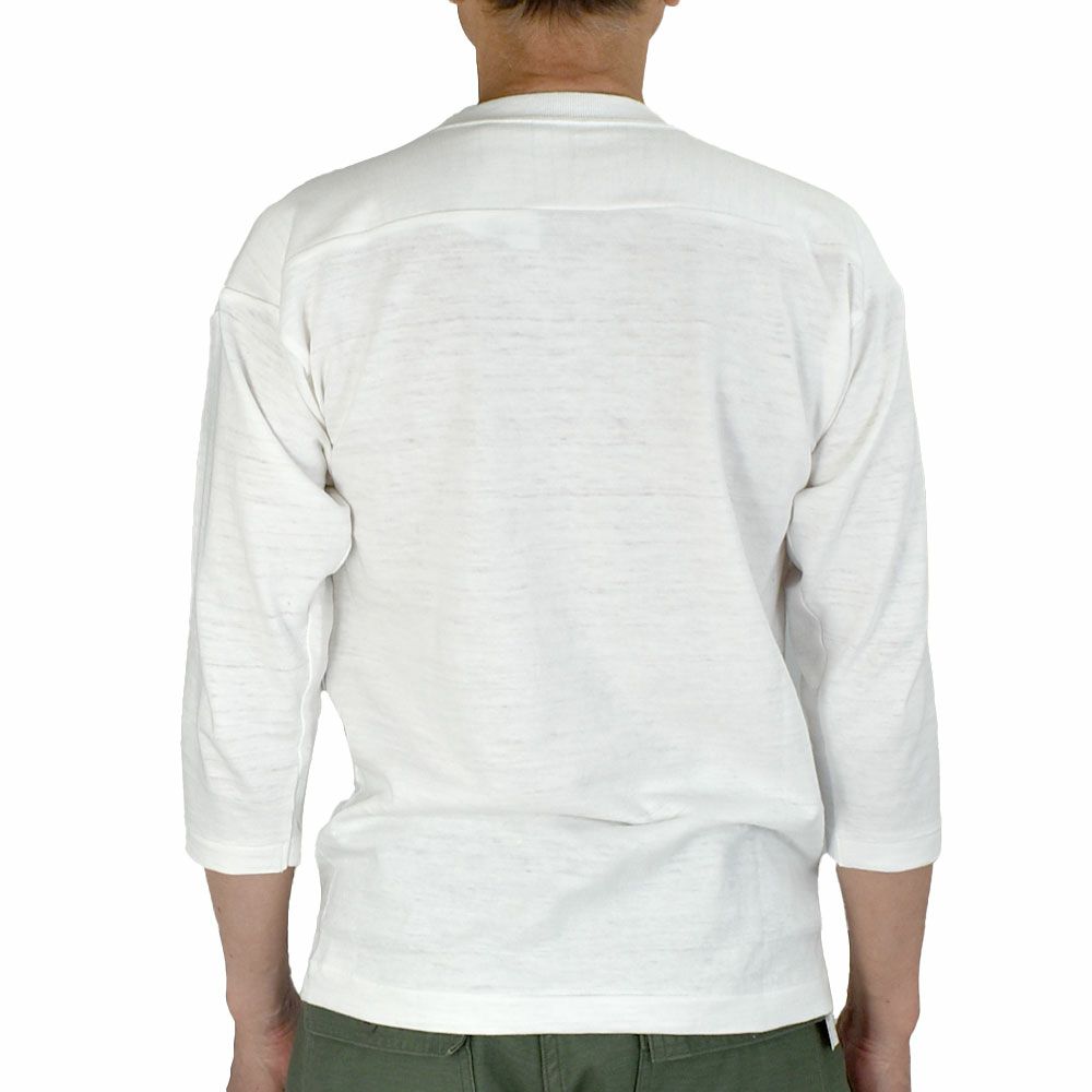 ウエアハウス (WAREHOUSE) Lot 4063 7分袖フットボールT WAPPINGER プリントTシャツ ロンT