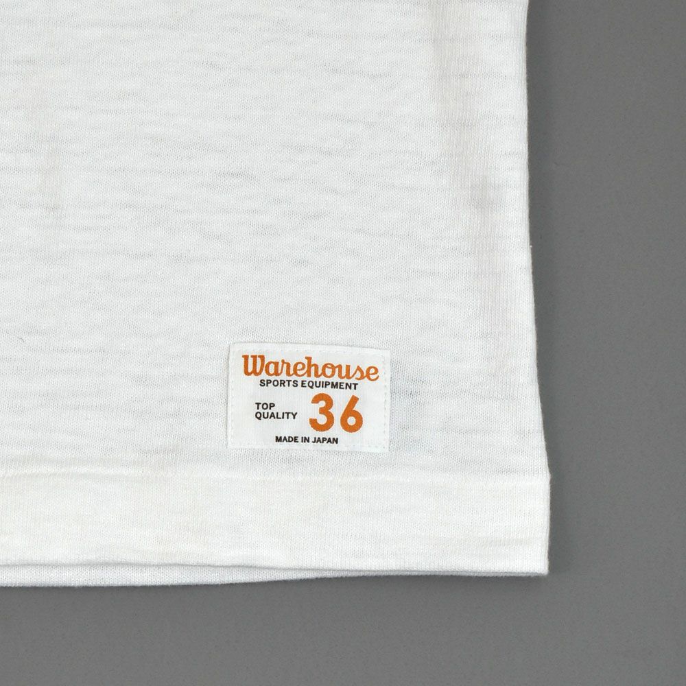 ウエアハウス (WAREHOUSE) Lot 4063 7分袖フットボールT WAPPINGER プリントTシャツ ロンT