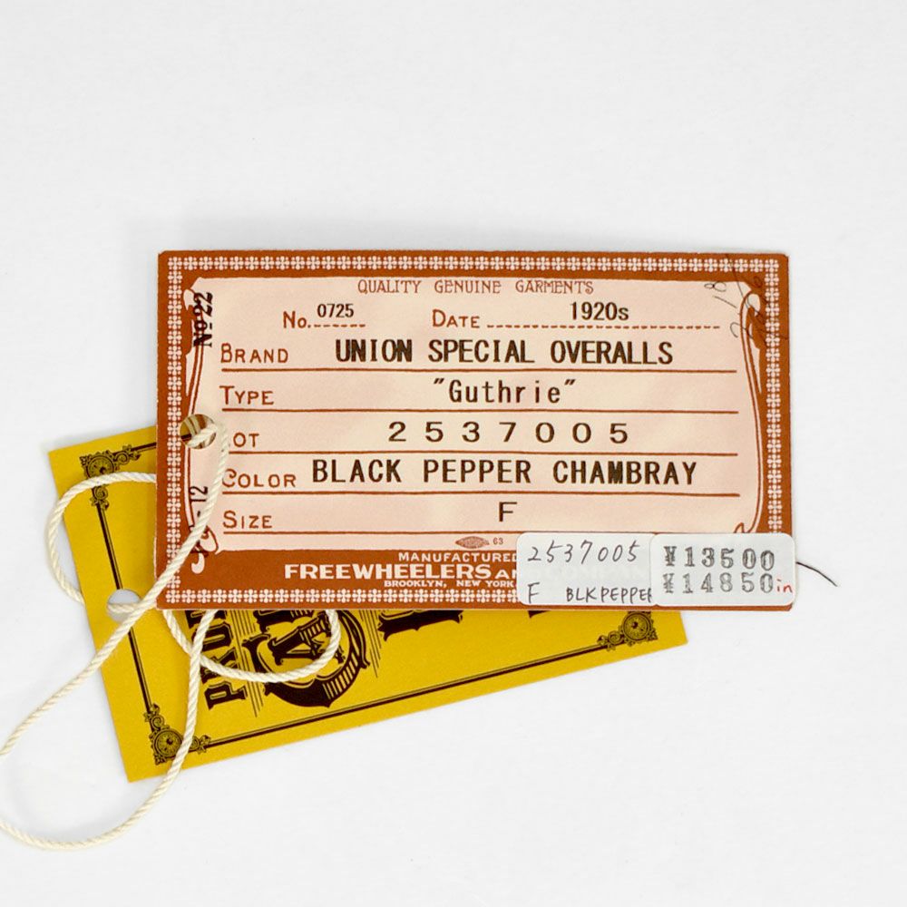 フリーホイーラーズ (FREEWHEELERS) -Guthrie- 1920s~ STYLE WORK CAP Vintage Style 7.5oz Salt & Pepper Chambray BLACK PEPPER CHAMBRAY ガスリー 帽子 ワークキャップ 2537005