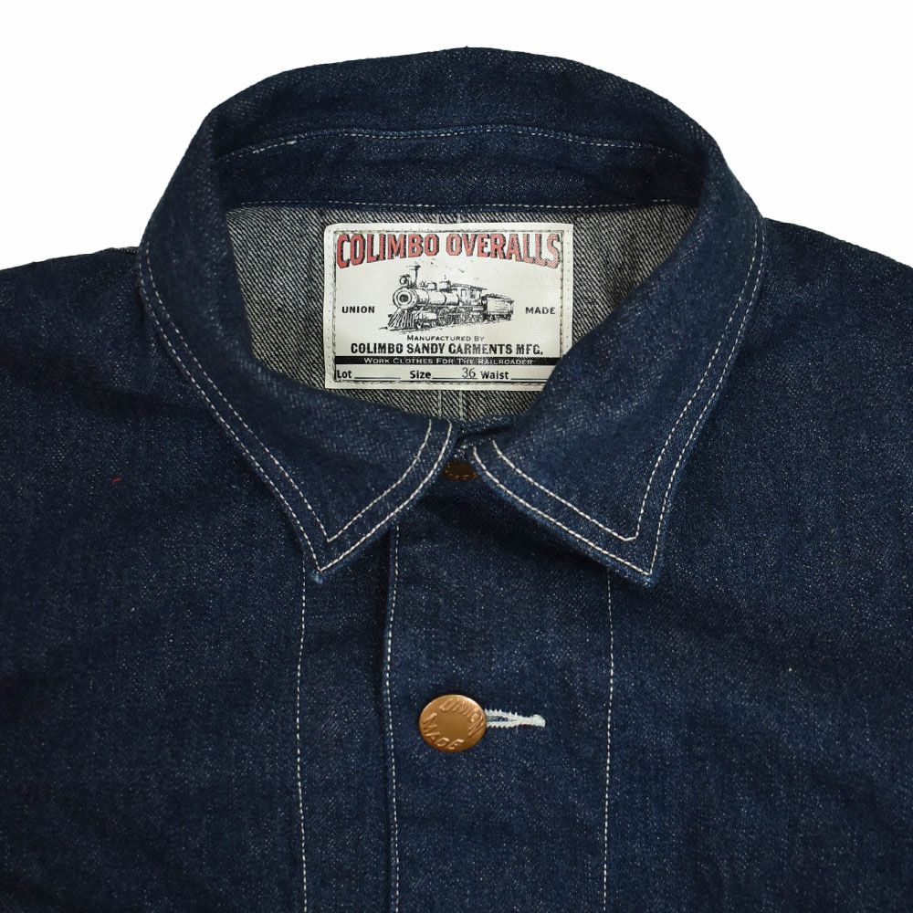 コリンボ (COLIMBO) YARD BOSS COVERALL =12OZ SELVADGE DENIM= ヤード・ボス・カバーオール デニムジャケット ZA-0136