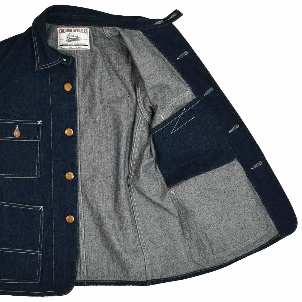 コリンボ (COLIMBO) YARD BOSS COVERALL =12OZ SELVADGE DENIM= ヤード・ボス・カバーオール デニムジャケット ZA-0136