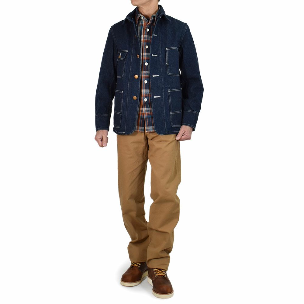 コリンボ (COLIMBO) YARD BOSS COVERALL =12OZ SELVADGE DENIM= ヤード・ボス・カバーオール デニムジャケット ZA-0136
