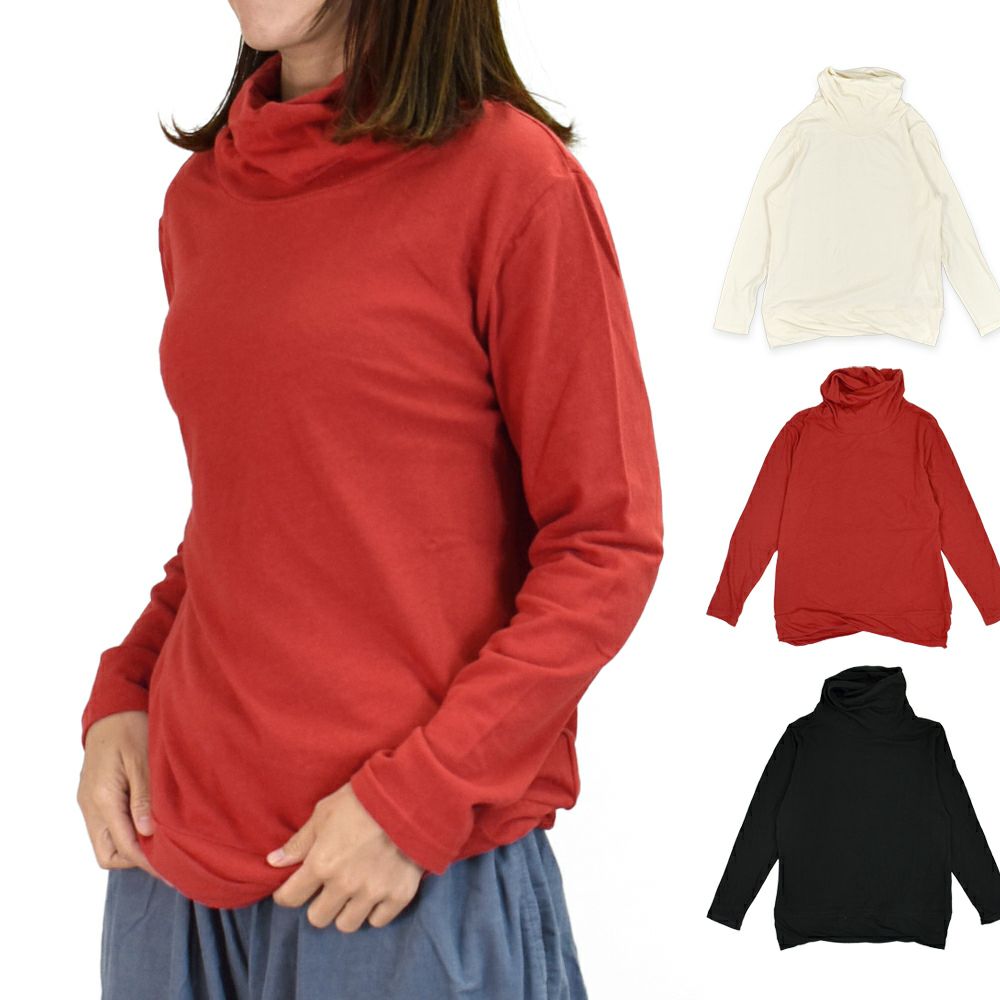 ブリスバンチ (Bliss bunch) ねじれタートルネックPO (長袖) 長袖タートルネック 綿 A758-498