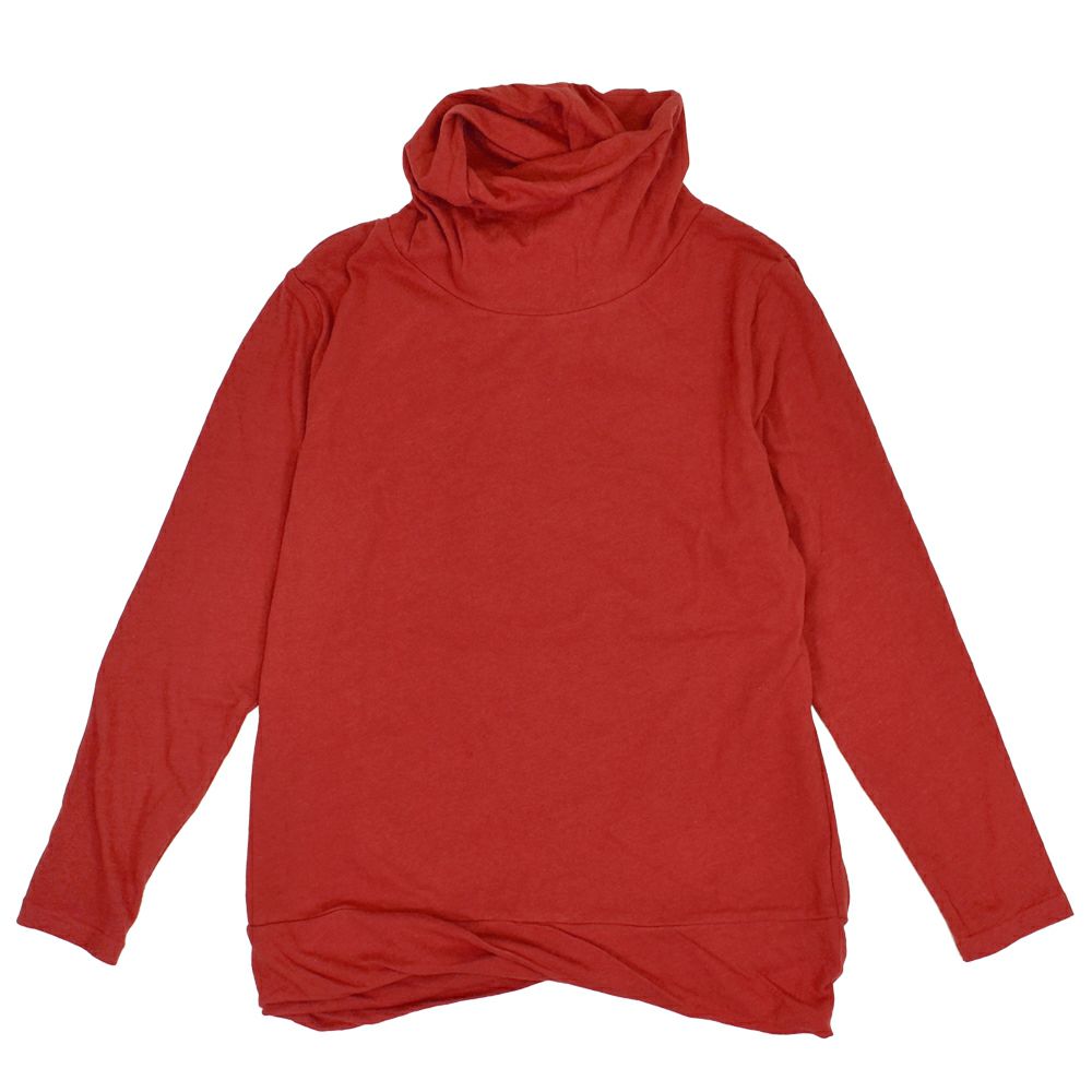 ブリスバンチ (Bliss bunch) ねじれタートルネックPO (長袖) 長袖タートルネック 綿 A758-498 7-3.O/RED