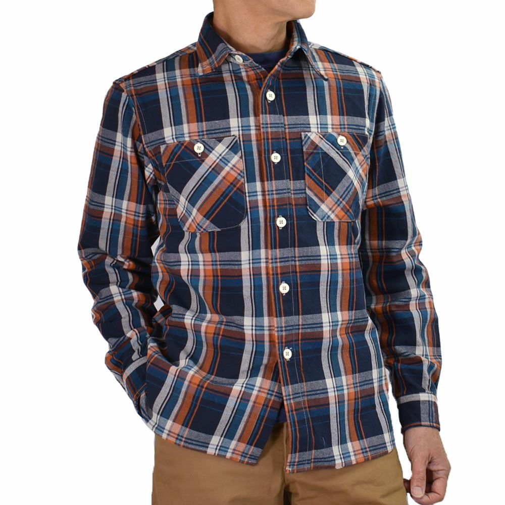 コリンボ (COLIMBO) CROW DOG FLANNEL SHIRT クロゥドッグ フランネルシャツ チェックネルシャツ ZA-0318