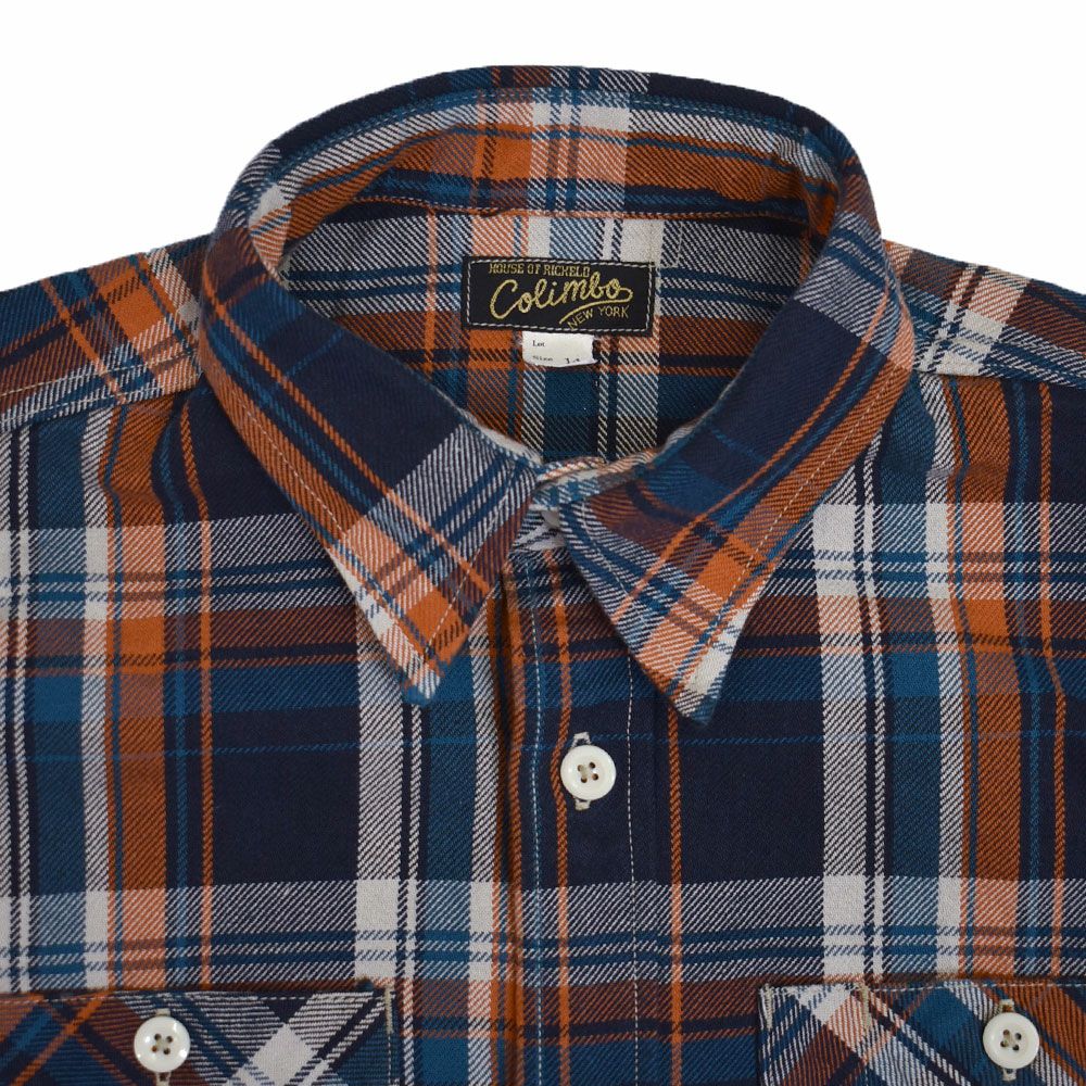 コリンボ (COLIMBO) CROW DOG FLANNEL SHIRT クロゥドッグ フランネルシャツ チェックネルシャツ ZA-0318