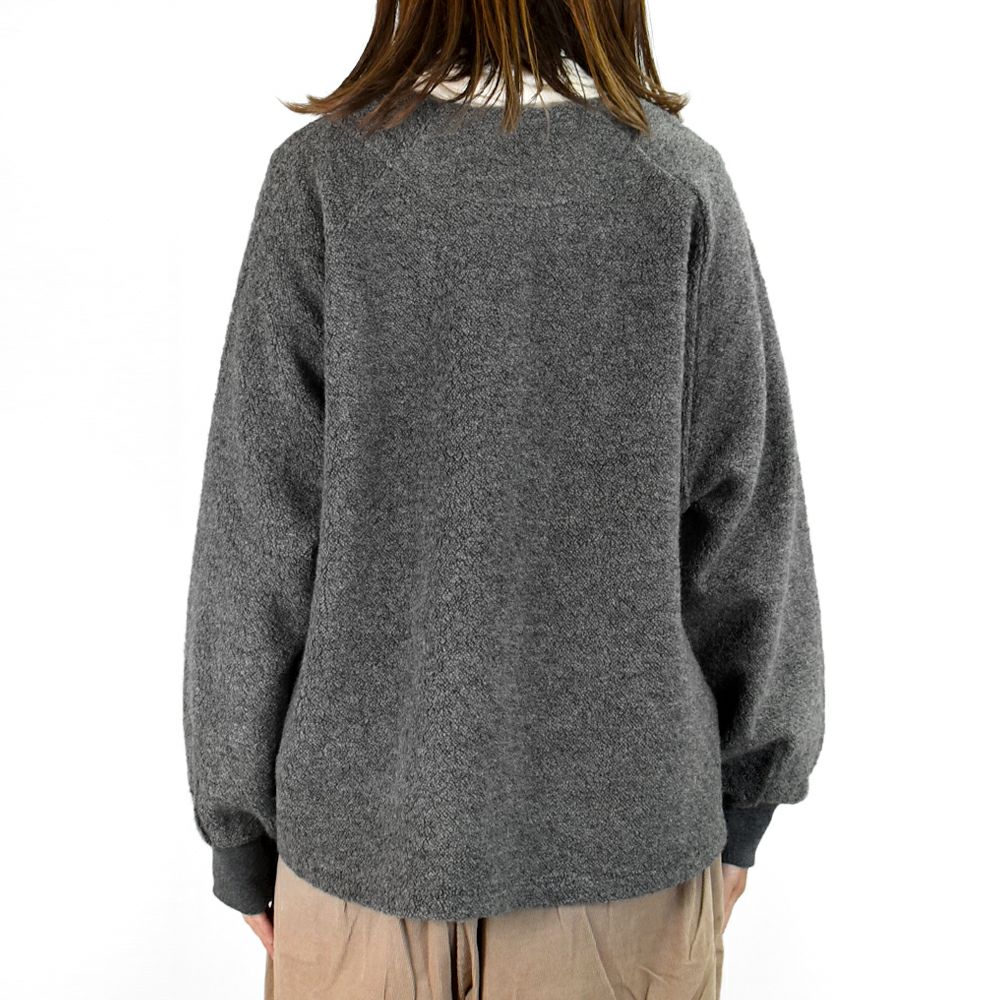 ブリスバンチ (Bliss bunch) RIB使いラグランノーカラージャケット パイルジャケット A758-456