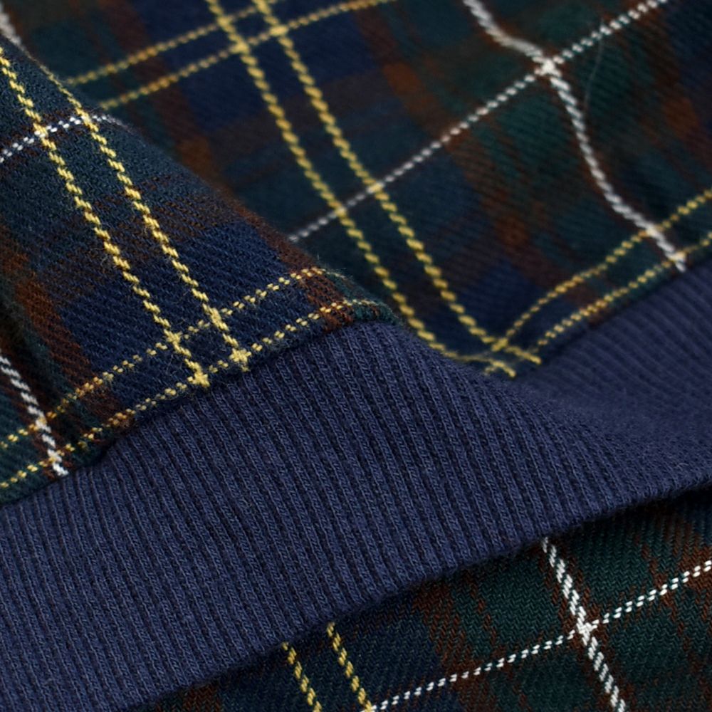 ブリスバンチ (Bliss bunch) FB差RIB使いコクーンPO 長袖チェックネルプルオーバーブラウス リブ使いブラウス W758-490