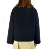 ダントン (DANTON) WOMEN'S WOOL LIGHT PILE COLLARLESS JACKET ノーカラージャケット ショートブルゾン アウター コート DT-A0013WLP