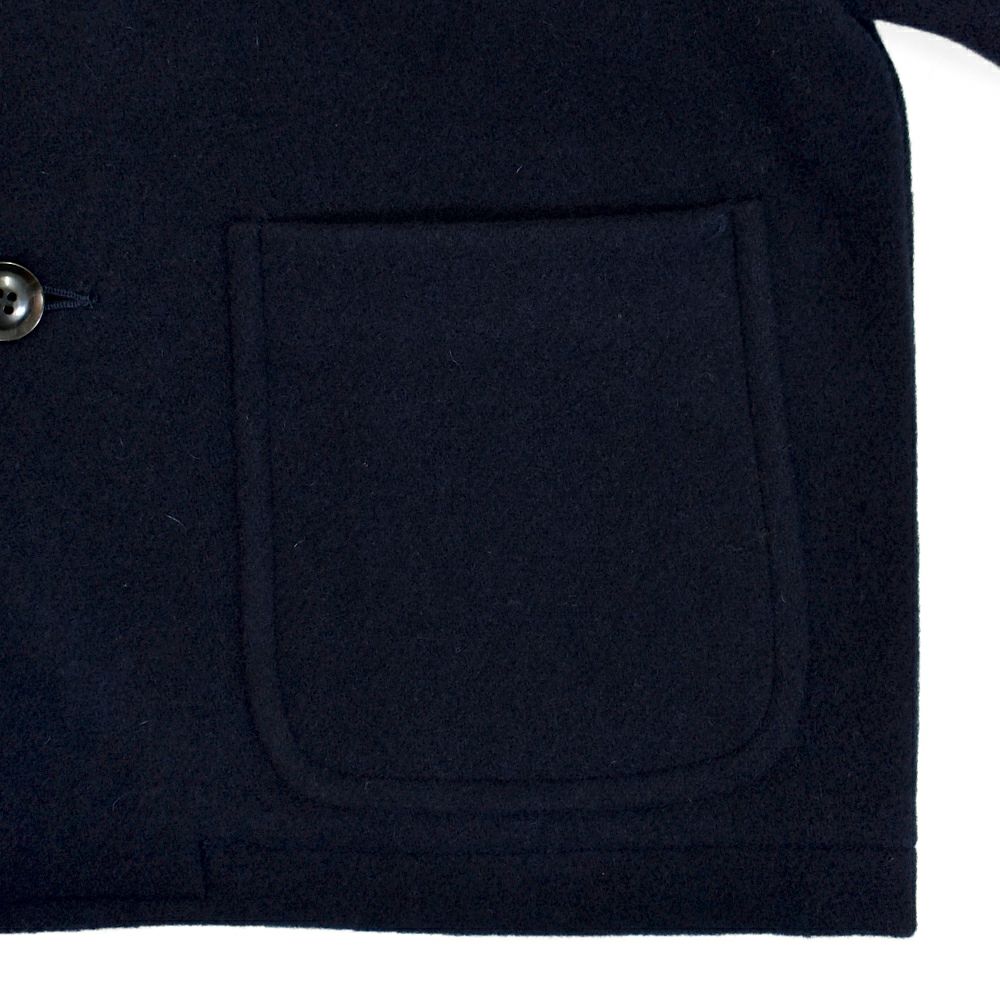 ダントン (DANTON) WOMEN'S WOOL LIGHT PILE COLLARLESS JACKET ノーカラージャケット ショートブルゾン アウター コート DT-A0013WLP