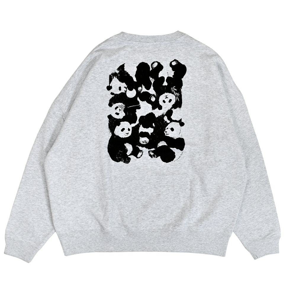 マーブルシュッド (marble SUD) Panda LONG SWEAT 長袖プリントトレーナー スウェット 01FF003238 07.H.GRY