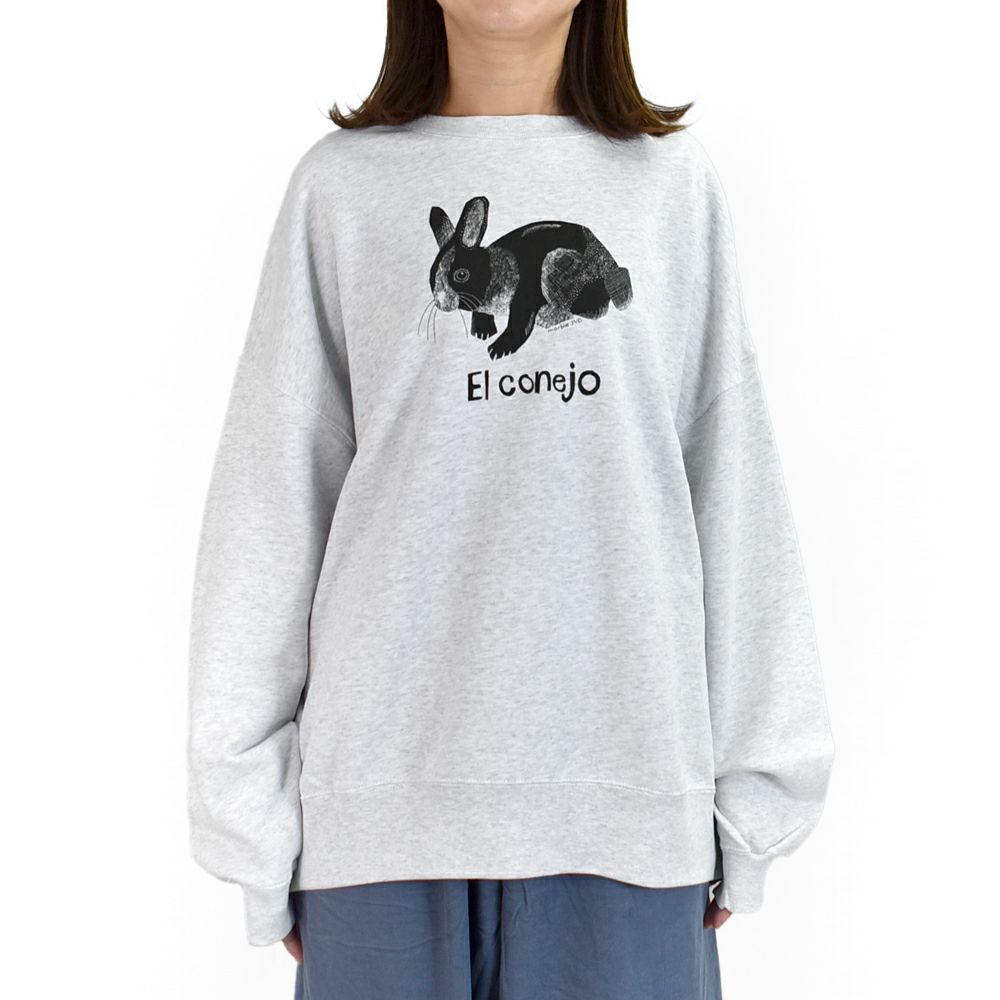 マーブルシュッド (marble SUD) Elconejo LONG SWEAT 長袖プリントトレーナー スウェット 01FF082231
