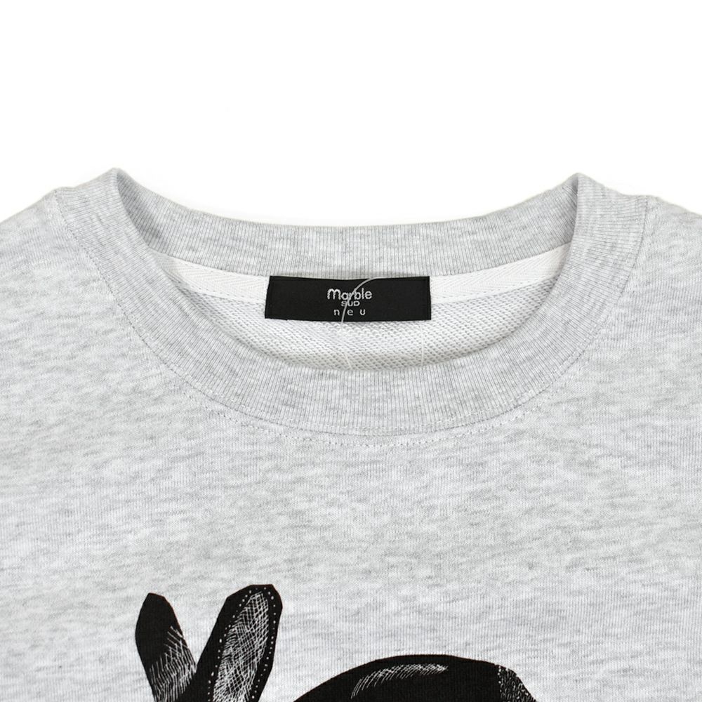 マーブルシュッド (marble SUD) Elconejo LONG SWEAT 長袖プリントトレーナー スウェット 01FF082231