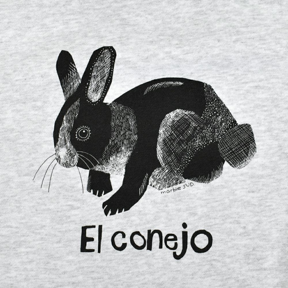 マーブルシュッド (marble SUD) Elconejo LONG SWEAT 長袖プリントトレーナー スウェット 01FF082231