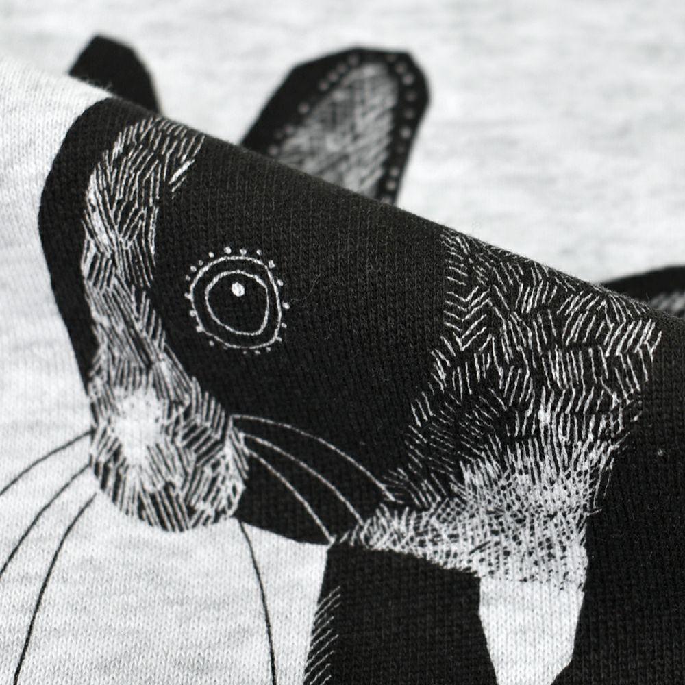 マーブルシュッド (marble SUD) Elconejo LONG SWEAT 長袖プリントトレーナー スウェット 01FF082231