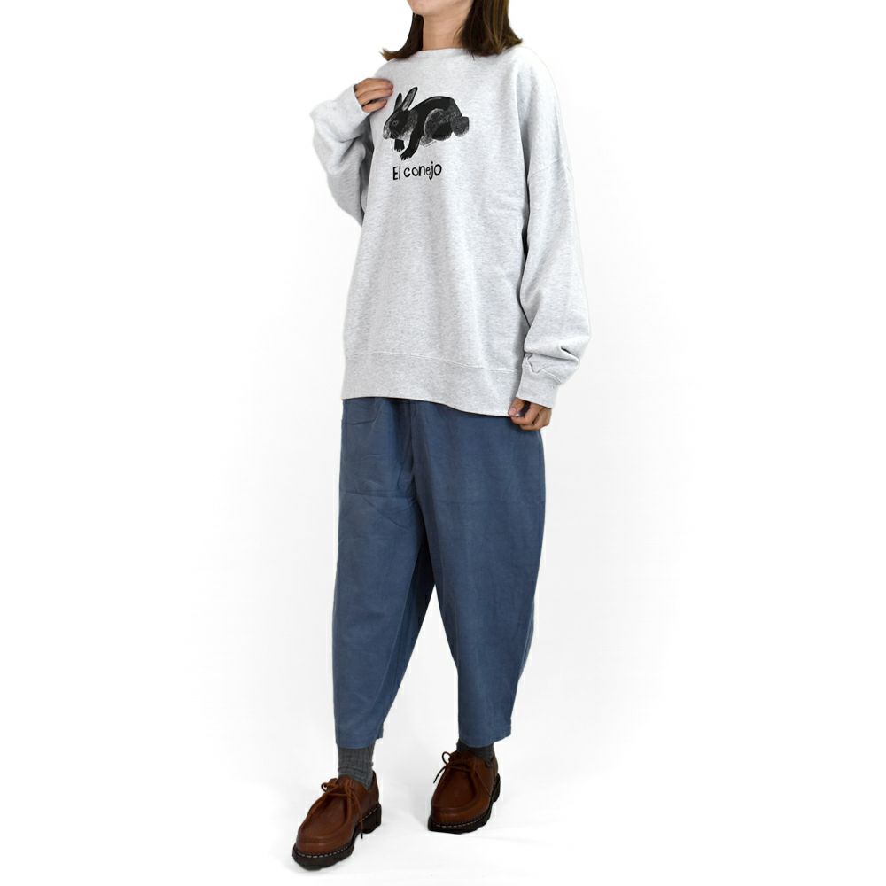 マーブルシュッド (marble SUD) Elconejo LONG SWEAT 長袖プリントトレーナー スウェット 01FF082231