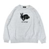 マーブルシュッド (marble SUD) Elconejo LONG SWEAT 長袖プリントトレーナー スウェット 01FF082231 07.H.GRY