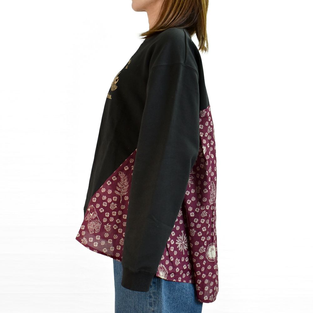 マーブルシュッド (marble SUD) Credeo Cursive リメイクSWEAT 長袖トレーナー スウェット 12FF999281