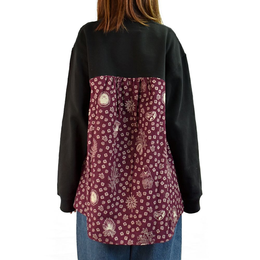 マーブルシュッド (marble SUD) Credeo Cursive リメイクSWEAT 長袖トレーナー スウェット 12FF999281