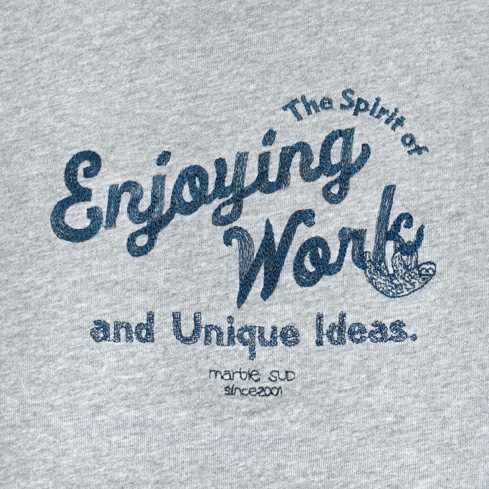 マーブルシュッド (marble SUD) Credeo Cursive リメイクSWEAT 長袖トレーナー スウェット 12FF999281