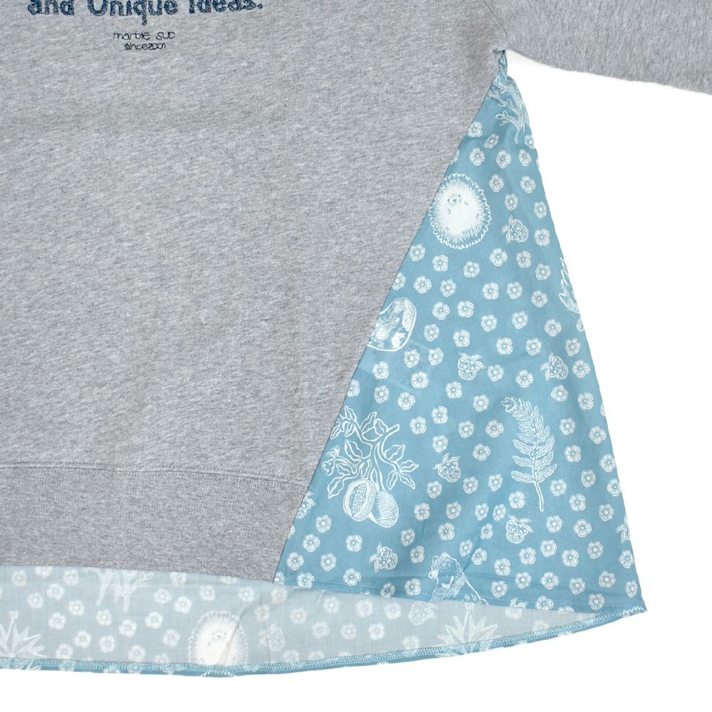 マーブルシュッド (marble SUD) Credeo Cursive リメイクSWEAT 長袖トレーナー スウェット 12FF999281