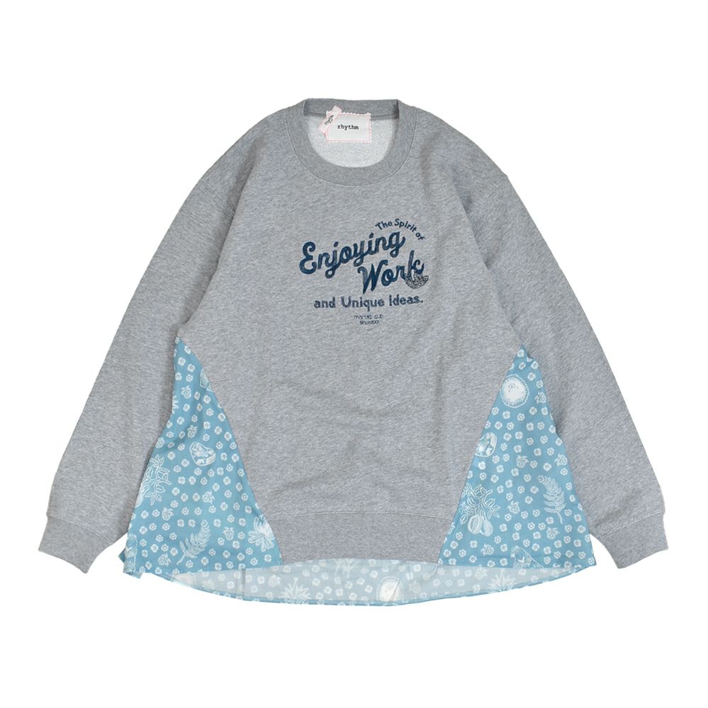 マーブルシュッド (marble SUD) Credeo Cursive リメイクSWEAT 長袖トレーナー スウェット 12FF999281 08.GRY