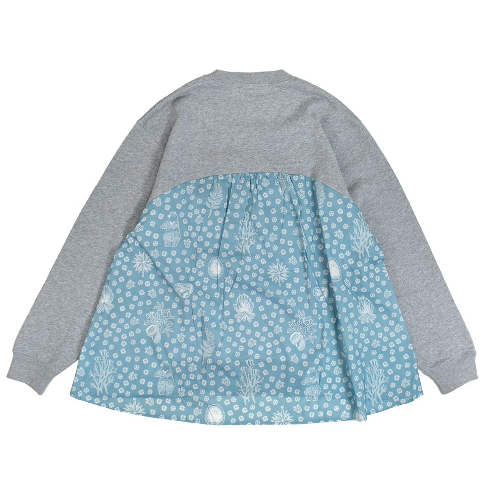 マーブルシュッド (marble SUD) Credeo Cursive リメイクSWEAT 長袖トレーナー スウェット 12FF999281 08.GRY