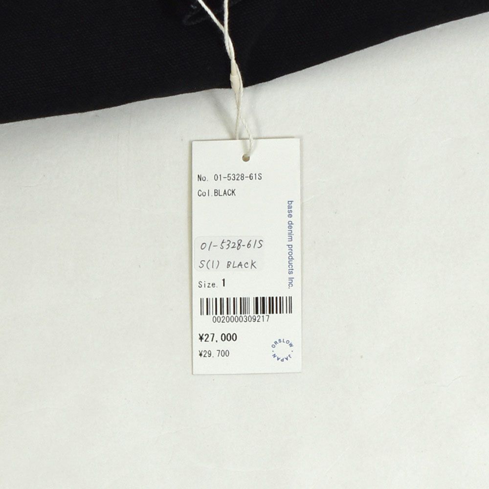 オアスロウ (orSlow) DAD’S FIT OXFORD PAINTER PANTS BLACK ペインターパンツ ワークパンツ 01-5328-61S