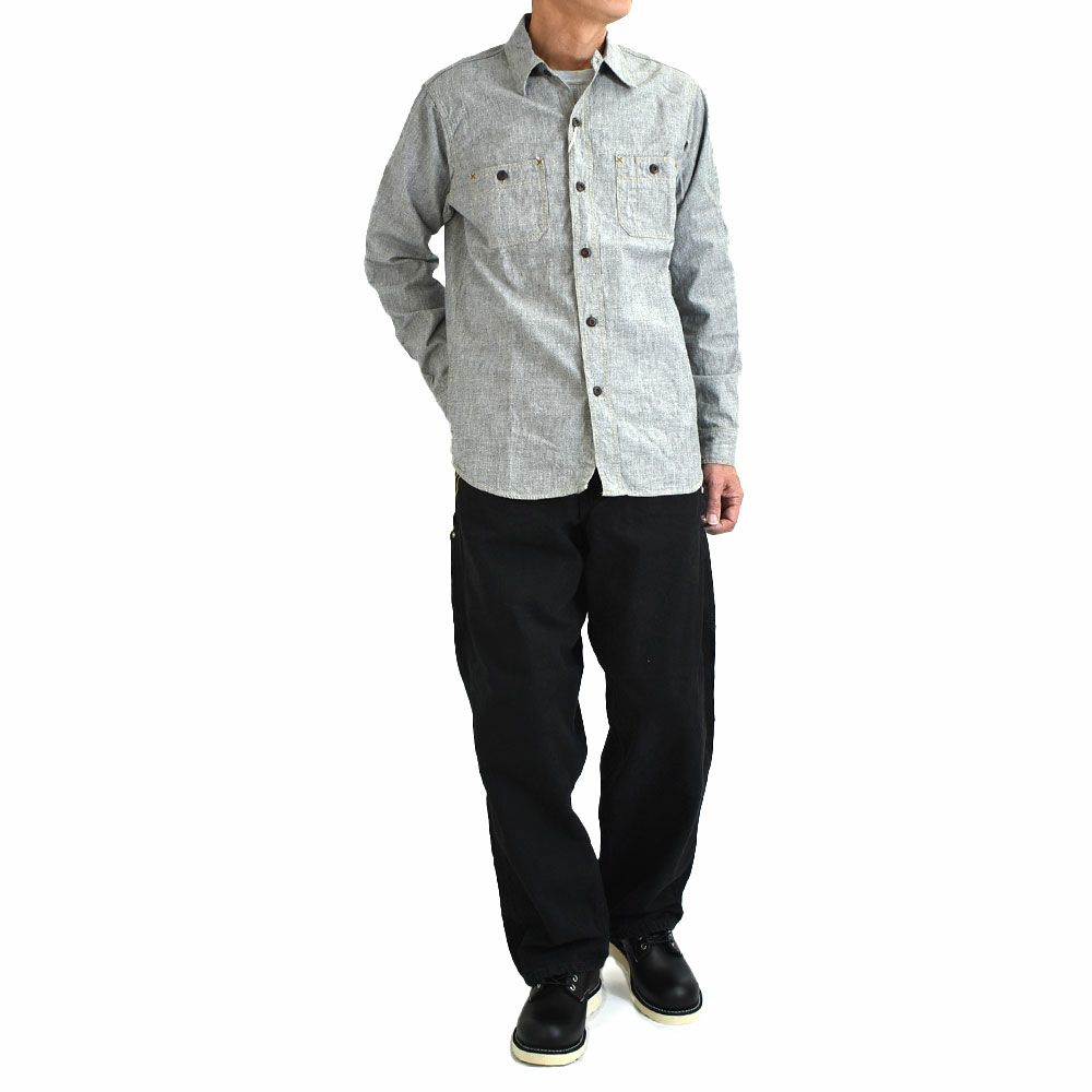 オアスロウ (orSlow) DAD’S FIT OXFORD PAINTER PANTS BLACK ペインターパンツ ワークパンツ 01-5328-61S