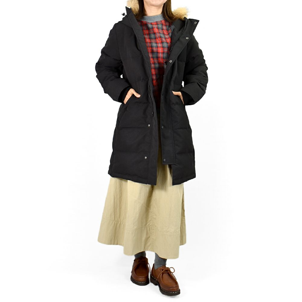 ダントン (DANTON) WOMEN'S FAUX FUR HOODED DOWN COAT FAKE FAR HOODED DOWN COAT ファー付きミドル丈ダウンコート ジャッケット アウター DT-A0006TPR