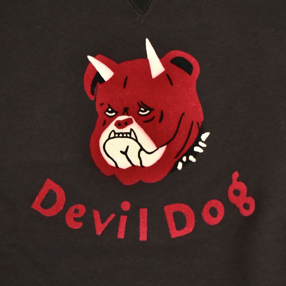 フリーホイーラーズ (FREEWHEELERS) -Devil Dog- DOUBLE V SWEAT SHIRT 1930~1940s STYLE SET-IN SLEEVE SWEAT SHIRT Vintage Style Medium Weight Fleece CHARCOAL×SOOT BLACK OLD GOLD×DEEP BLUEBERRY 長袖トレーナー スウェットシャツ 2534003